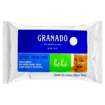 Lencos Umed Granado Bebe Lavanda 50 Un