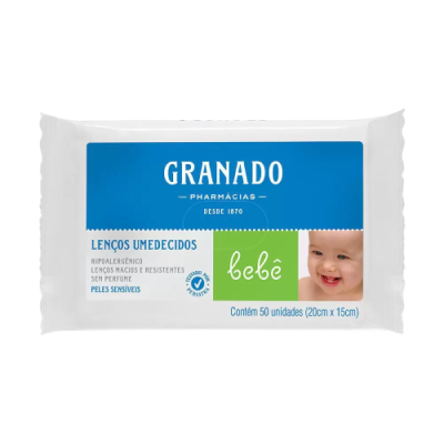 Lenco Umed Granado Bebe Pele Sens 50 Fls