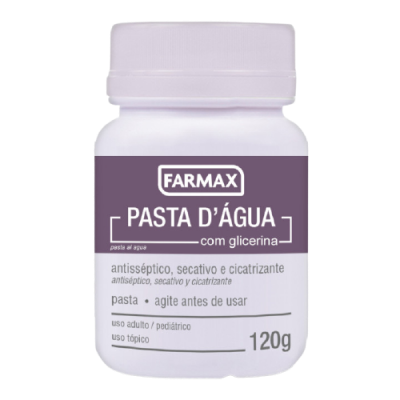 Pasta D Agua Glicerina 120 G Farmax