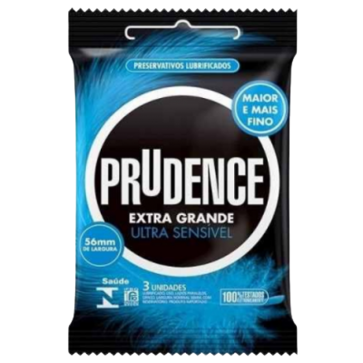 Preservativo Prudence Extra Grande Ultra Sensivel C/3