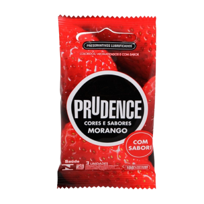 Preservativo Prudence Morango 3 Und