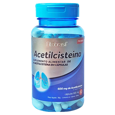  Acetilcisteina 600 Mgx60 Cps Fitobrasil