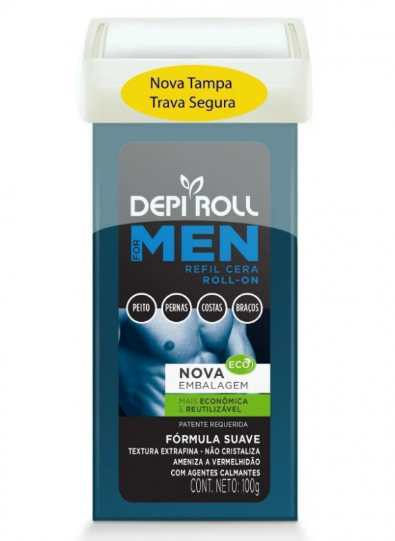 Refil Cera Depi Roll Rollon For Men 100 G