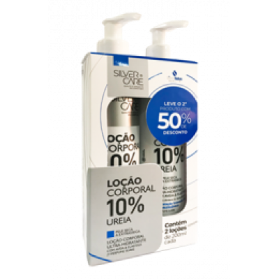 Kit Silver Care Locao Ureia 10% 200 Ml 2 Un