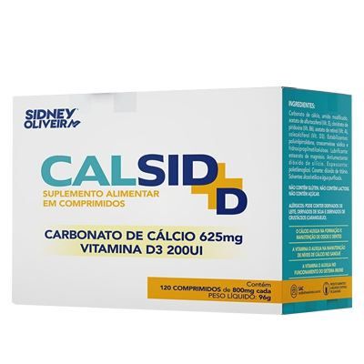 Calsid 625 Mg+D   S.O.120 Cp