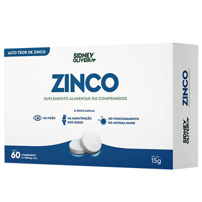 Zinco 29,59 Mg Sidney Oliveira 60 Comprimidos