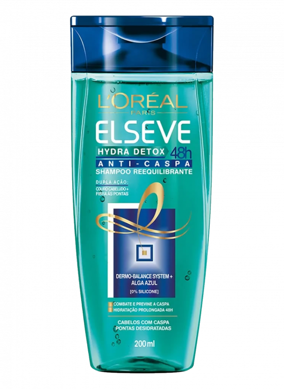 Shampoo Elseve Hydra Detox Anti Caspa 200 Ml