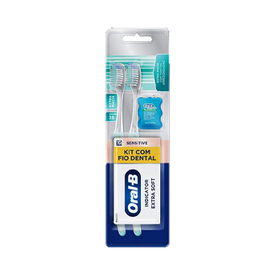 Escova Dent Oral B Ind 35 Ex Soft+Fio Dental