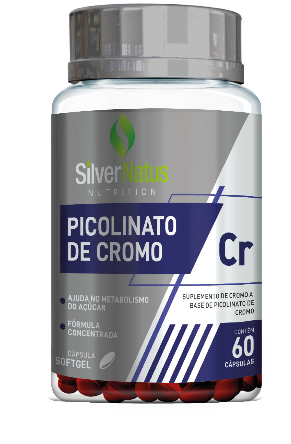 Picolinato De Cromo Silver Natus 60 Caps